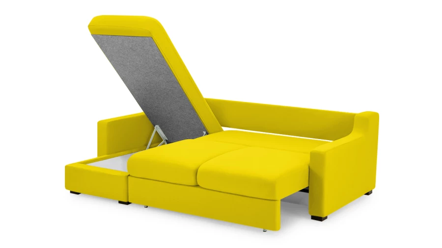 Диван - аналог IKEA KIVIK, 221х153х90 см, желтый (изображение №7)
