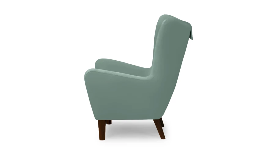 Кресло - аналог IKEA OMTANKSAM, 107х91х77 см, бирюзовый (изображение №3)