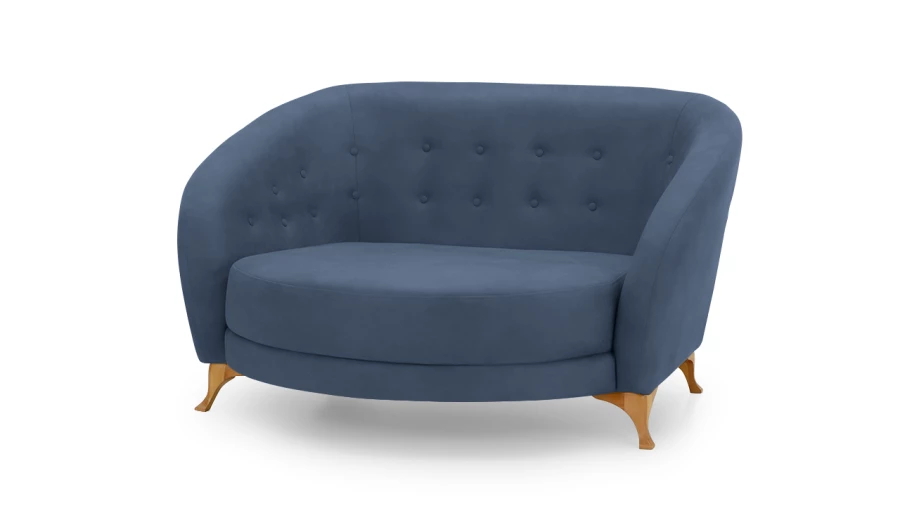 Диван - аналог IKEA ESSEBODA, 146х128х83 см, синий (изображение №1)