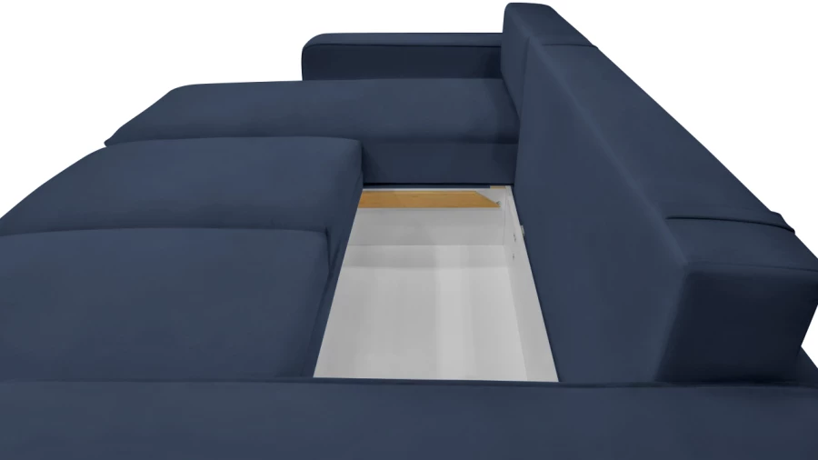 Угловой диван - аналог IKEA HOIMSUND, 247х153х90 см, синий (изображение №6)