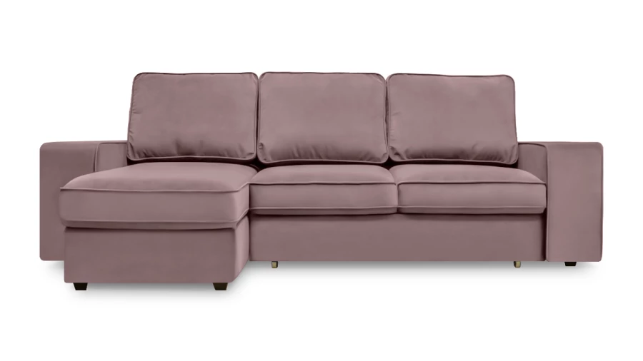 Угловой диван - аналог IKEA HOIMSUND, 247х153х90 см, сиреневый (изображение №2)