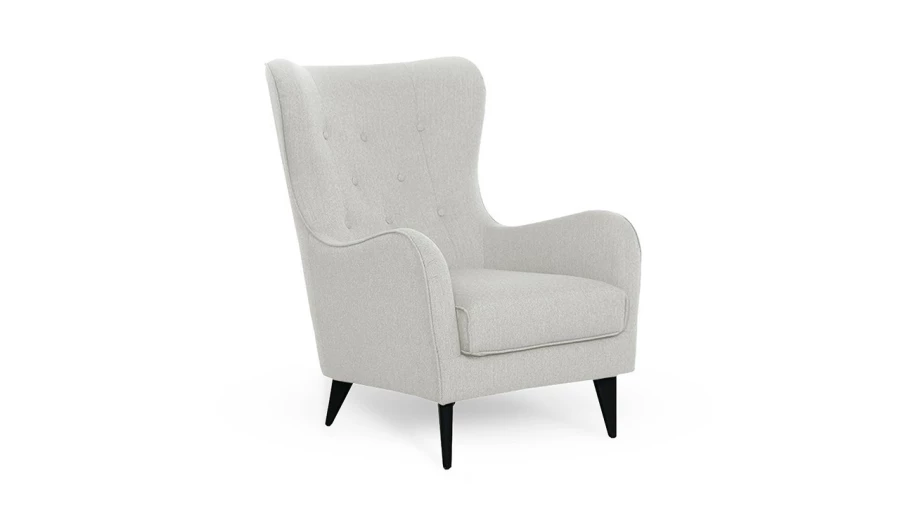 Кресло - аналог IKEA STRANDMON, 76х92х101 см, светло-серый (изображение №2)