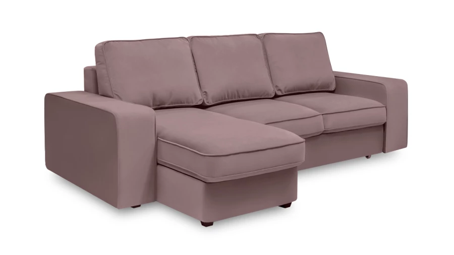Угловой диван - аналог IKEA HOIMSUND, 247х153х90 см, сиреневый (изображение №3)