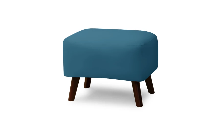 Пуфик  - аналог IKEA OMTANKSAM, 63х43х46 см, синий (изображение №1)