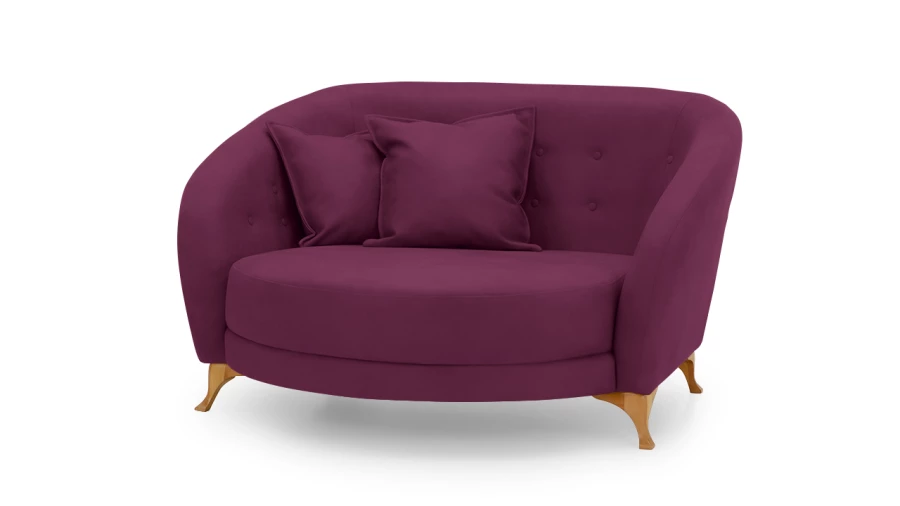 Диван - аналог IKEA ESSEBODA, 146х128х83 см, фиолетовый (изображение №8)