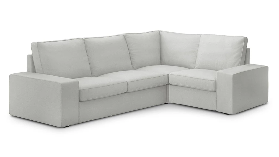 Угловой диван - аналог IKEA HOIMSUND, 246х201х90 см, светло-серый (изображение №1)