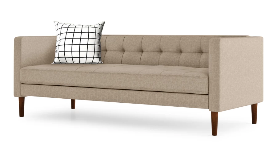 Диван - аналог IKEA ASKESTA, 186х76х67см, бежевый (изображение №3)