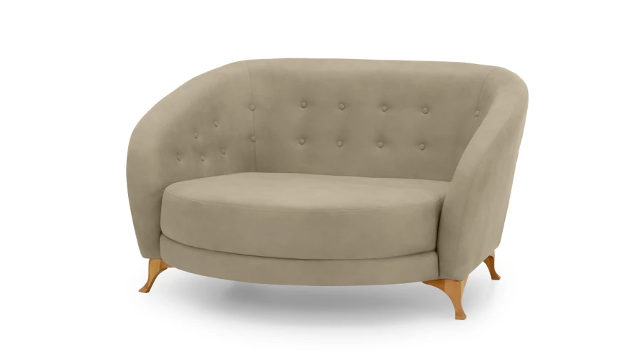 Диван - аналог IKEA ESSEBODA, 146х128х83 см, светло-коричневый (изображение №1)