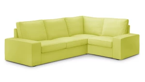 Угловой диван - аналог IKEA HOIMSUND, 246х201х90 см, желтый