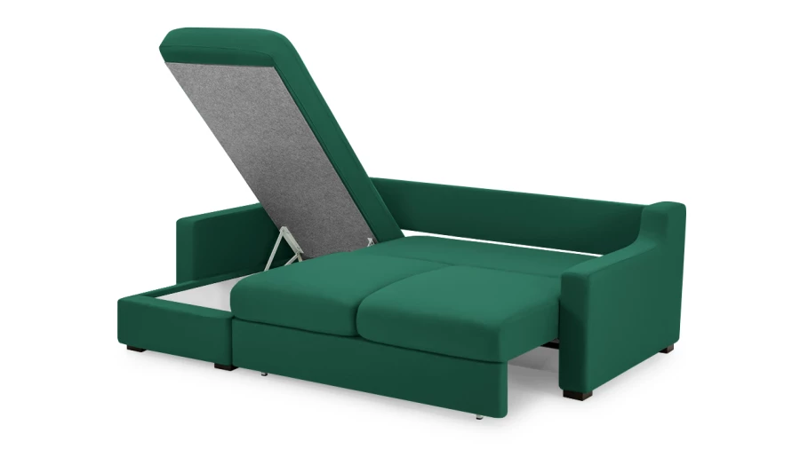 Диван - аналог IKEA KIVIK, 221х153х90 см, зеленый (изображение №7)