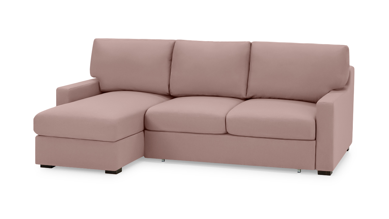 Диван - аналог IKEA KIVIK, 221х153х90 см, розовый