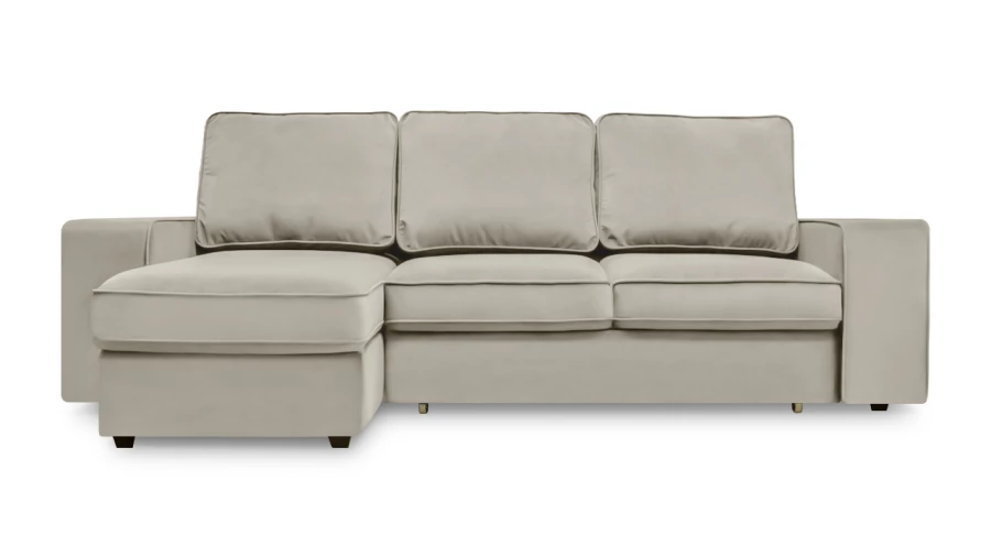 Угловой диван - аналог IKEA HOIMSUND, 247х153х90 см, бежевый (изображение №2)