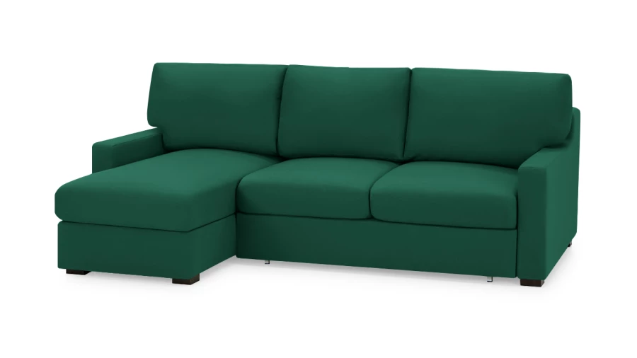 Диван - аналог IKEA KIVIK, 221х153х90 см, зеленый (изображение №1)