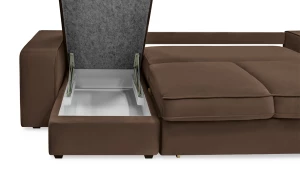 Угловой диван - аналог IKEA HOIMSUND, 247х153х90 см, коричневый