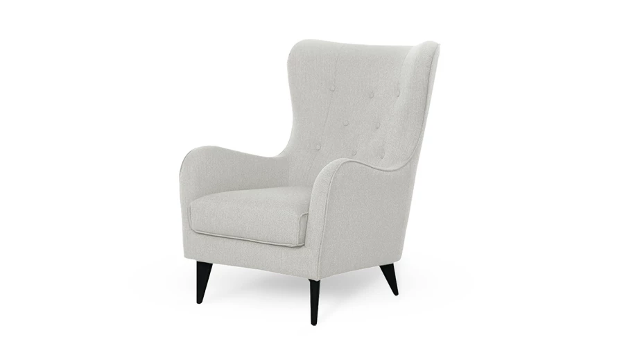 Кресло - аналог IKEA STRANDMON, 76х92х101 см, светло-серый (изображение №1)