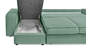 Угловой диван - аналог IKEA HOIMSUND, 247х153х90 см, бирюзовый