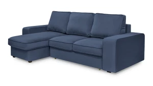 Угловой диван - аналог IKEA HOIMSUND, 247х153х90 см, синий