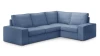 Угловой диван - аналог IKEA HOIMSUND, 246х201х90 см, синий