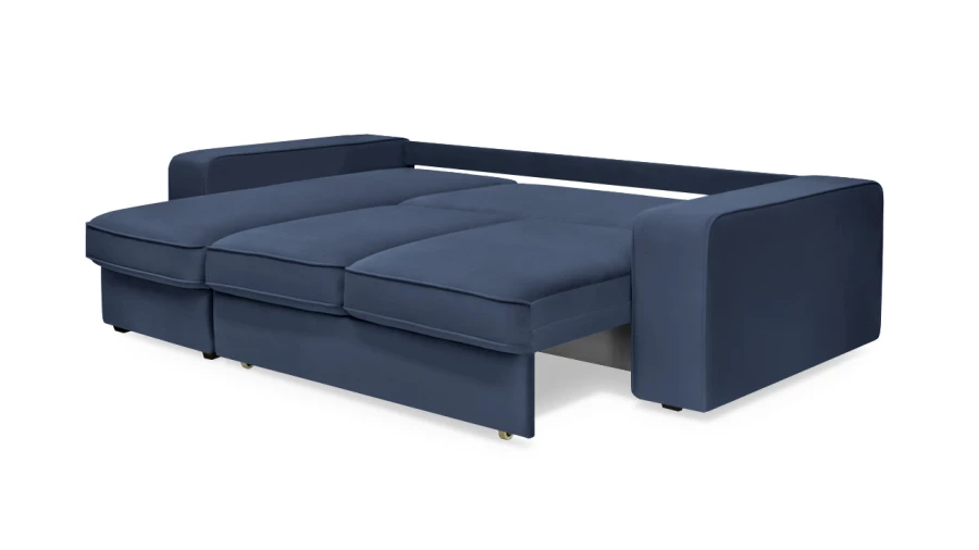 Угловой диван - аналог IKEA HOIMSUND, 247х153х90 см, синий (изображение №5)