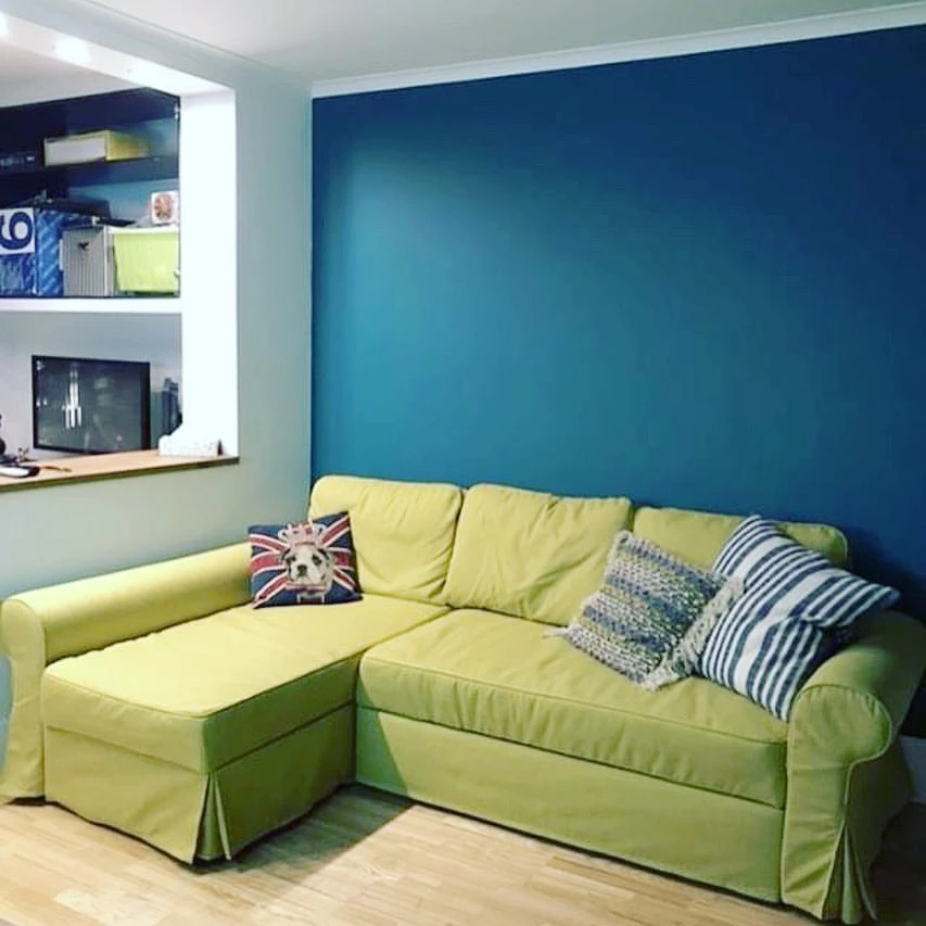 Чехол на диван ИКЕА Баккабру  с козеткой  - SCANDI (изображение №3)