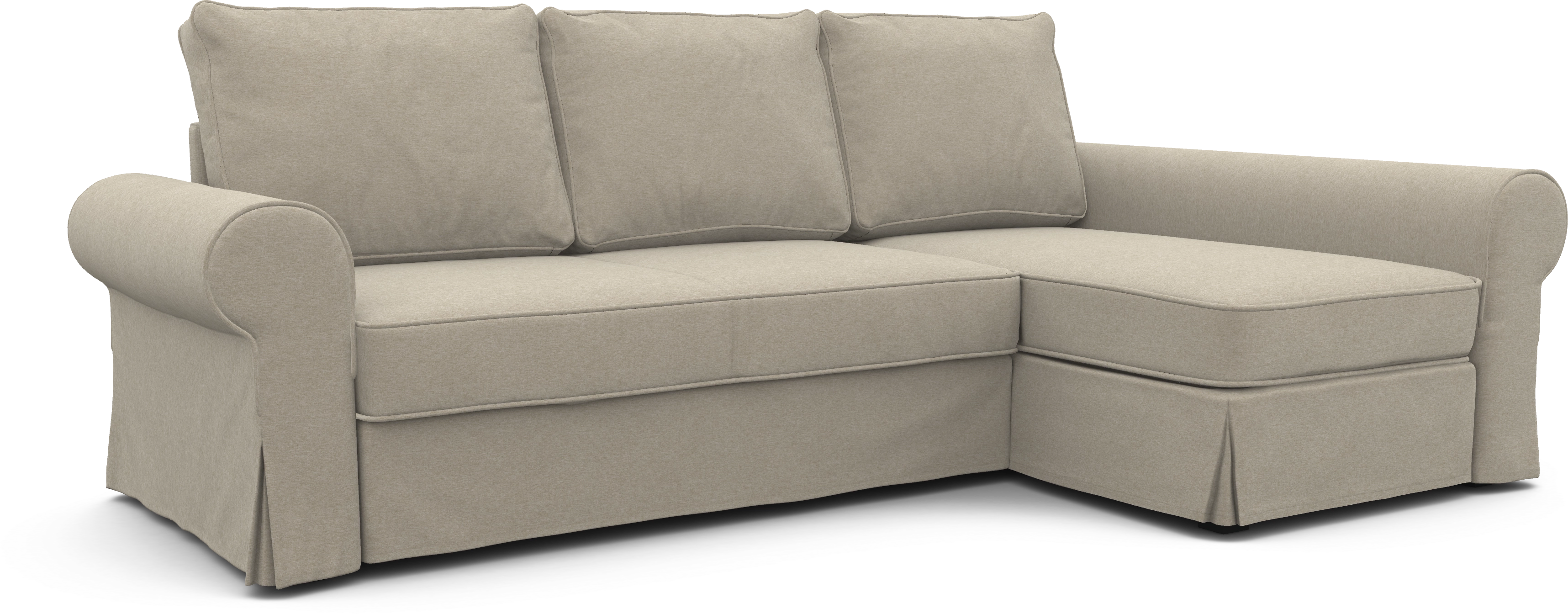 Чехол на диван ИКЕА Баккабру  с козеткой  - SCANDI