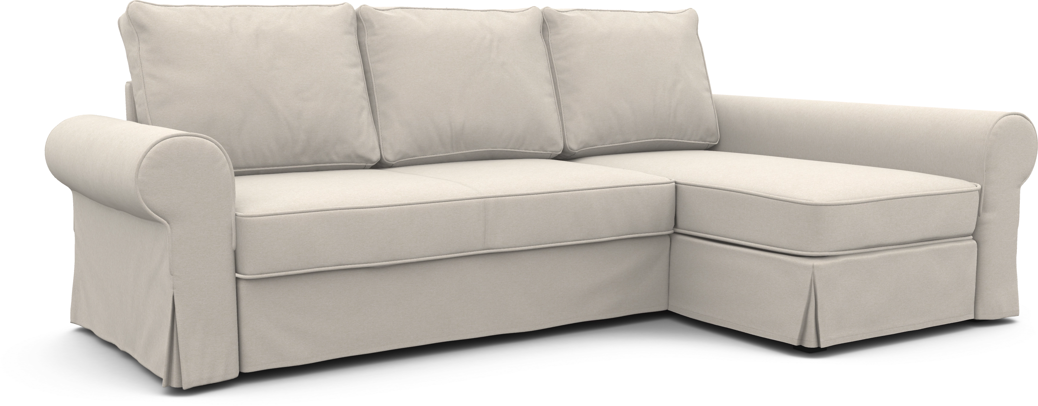 Чехол на диван ИКЕА Баккабру  с козеткой  - SCANDI