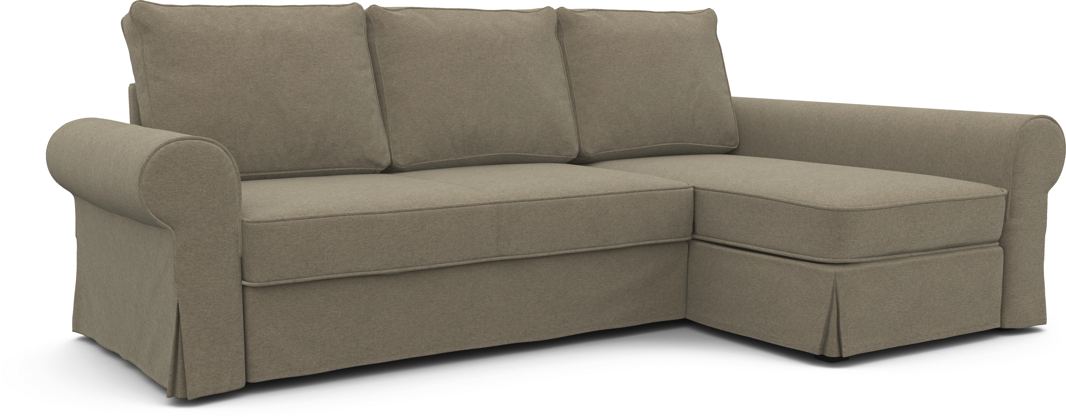 Чехол на диван ИКЕА Баккабру  с козеткой  - SCANDI