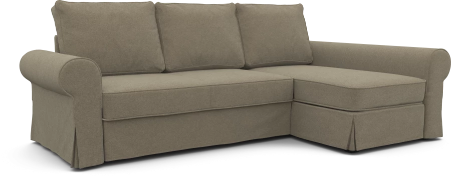 Чехол на диван ИКЕА Баккабру  с козеткой  - SCANDI (изображение №1)