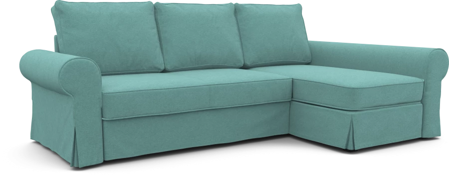 Чехол на диван ИКЕА Баккабру  с козеткой  - SCANDI (изображение №1)