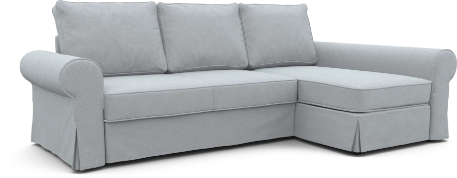 Чехол на диван ИКЕА Баккабру  с козеткой  - SCANDI (изображение №1)