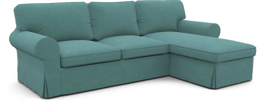 Чехол угловой диван ИКЕА Экторп с козеткой - BREEZE (изображение №1)