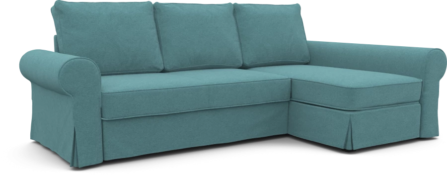 Чехол на диван ИКЕА Баккабру  с козеткой  - SCANDI (изображение №1)