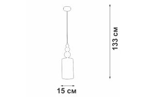 Второе фото. Светильник подвесной V2995-0/1S