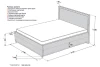 Кровать с подъёмным механизмом SCANDICA Ingrid (изображение №12)