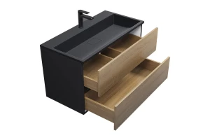 Второе фото. Тумба под раковину подвесная Barsa