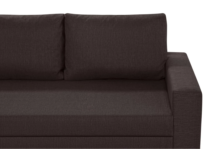 Угловой диван-кровать - аналог IKEA VILASUND, 235х90х155 см, коричневый (изображение №8)