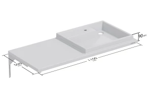 Второе фото. Умывальник подвесной Юпитер