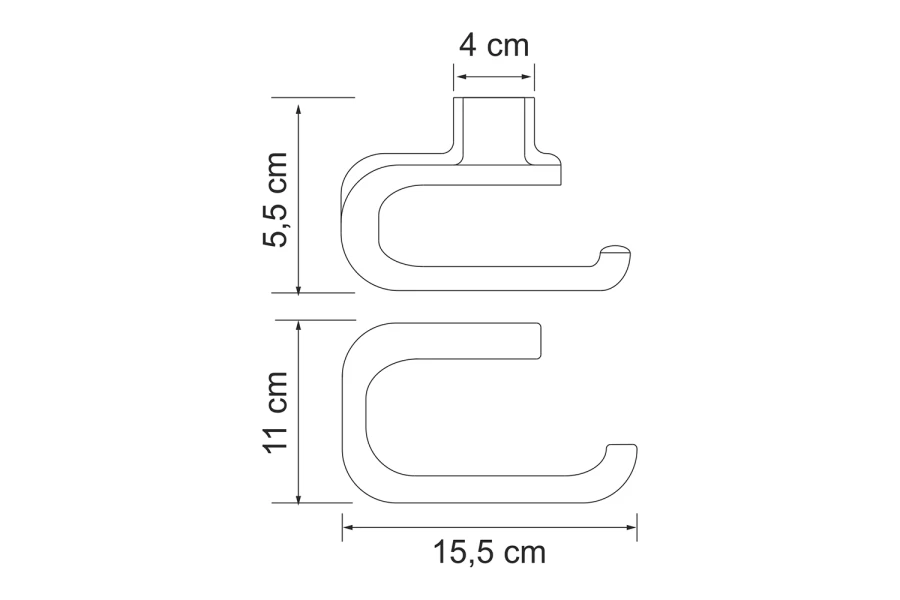 Держатель туалетной бумаги WasserKRAFT Kammel white (изображение №3)