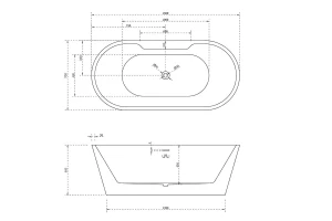 Второе фото. Ванна отдельностоящая AB9299-1.5