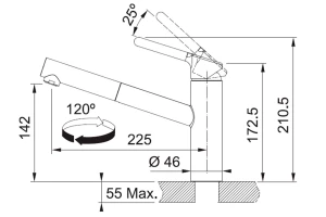 Второе фото. Смеситель FRANKE Orbit