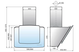 Второе фото. Вытяжка ELIKOR Кварц