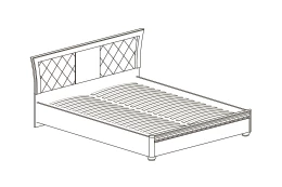 Кровать двойная без подъёмного механизма Лючия