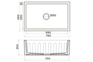 Второе фото. Мойка врезная OMOIKIRI Mikura 76
