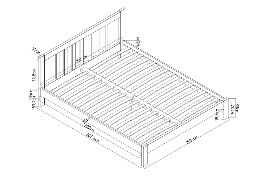 Кровать без подъёмного механизма Слип (изображение №12)