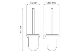 Щётка для унитаза бумаги WasserKRAFT Glan