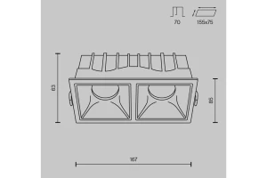 Второе фото. Светильник встраиваемый Downlight Alfa