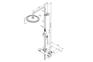 Второе фото. Душевая система DAMIXA Scandinavian Pure