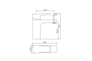 Второе фото. Смеситель для умывальника с гибкой подводкой Orfey