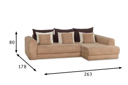 Угловой диван-кровать SOLANA Мэдисон