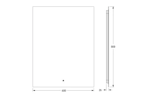 Второе фото. Зеркало с LED-подсветкой DEFESTO Glow